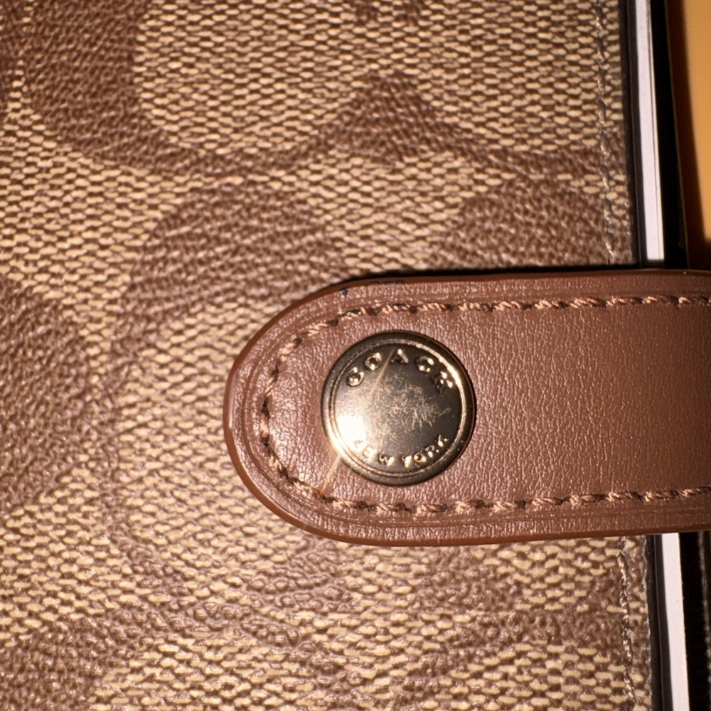 Coach Signature Canvas Notebook with Turtle Patch - Picture 3 of 4